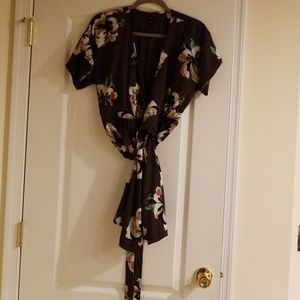 Ann Taylor  Floral Wrap Dress